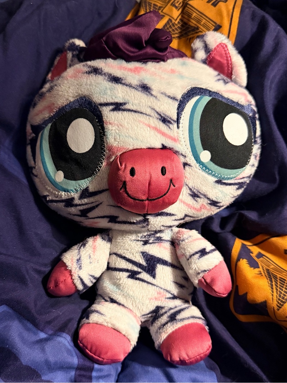 Vintage Y2K LPS plushie hungriest zebra plushie